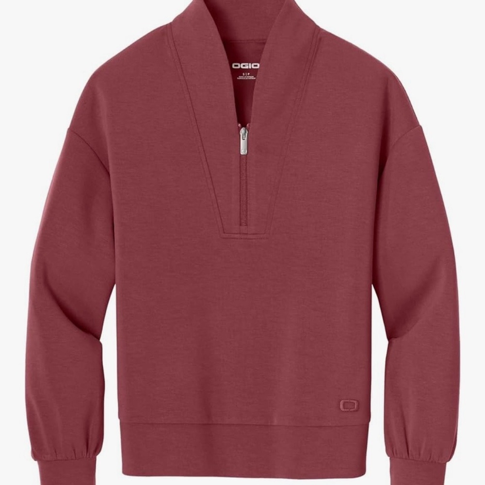OGIO Women's Maroon 1/4-Zip Pullover - Picture 7 of 9